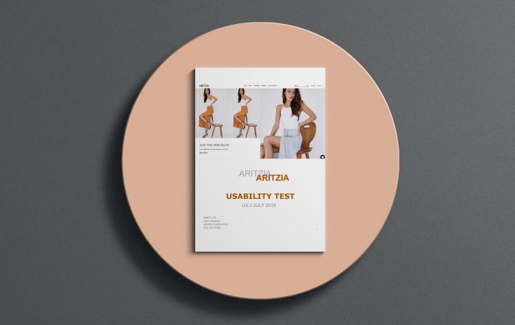 Aritzia - UX Usability test preview.